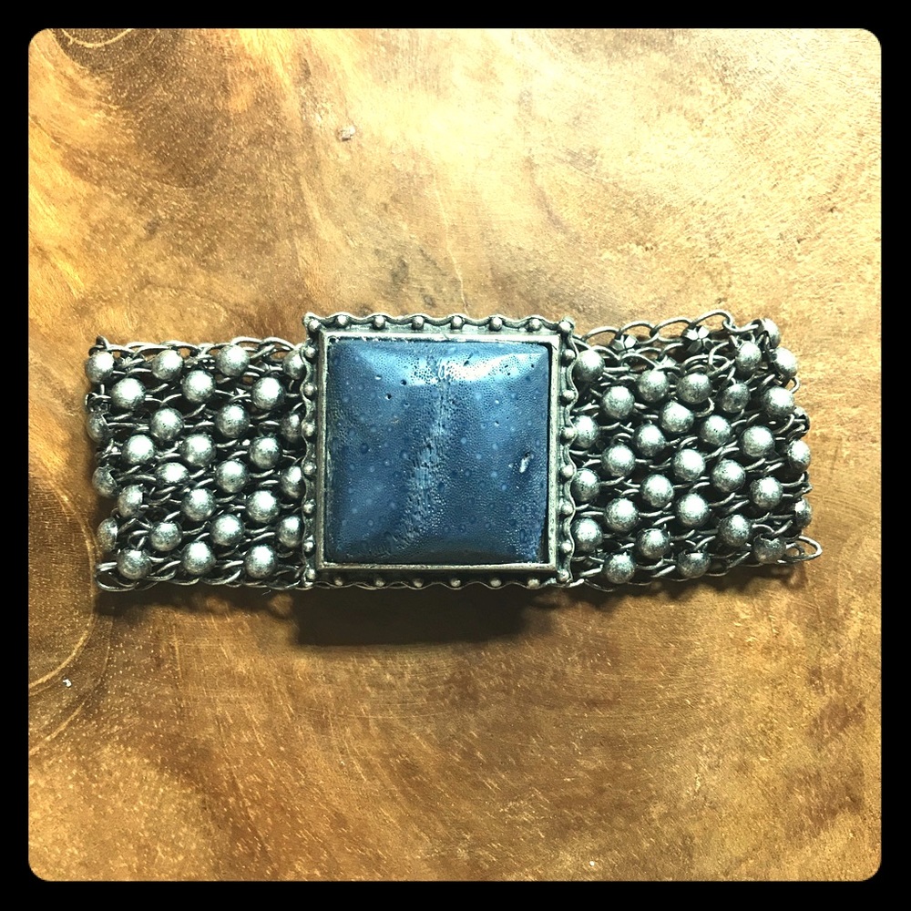 Lucky Brand Stone and Mesh Bracelet